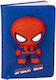 Cerda Spiderman Squishy Παιδικό Σημειωματάριο A5 Ριγέ Μπλε