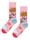 Happy Socks Super Чорапи с Дизайн Pink 1Пакет