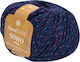 Soho Dralon Acryl Wolle 100g Blau Pistoliert
