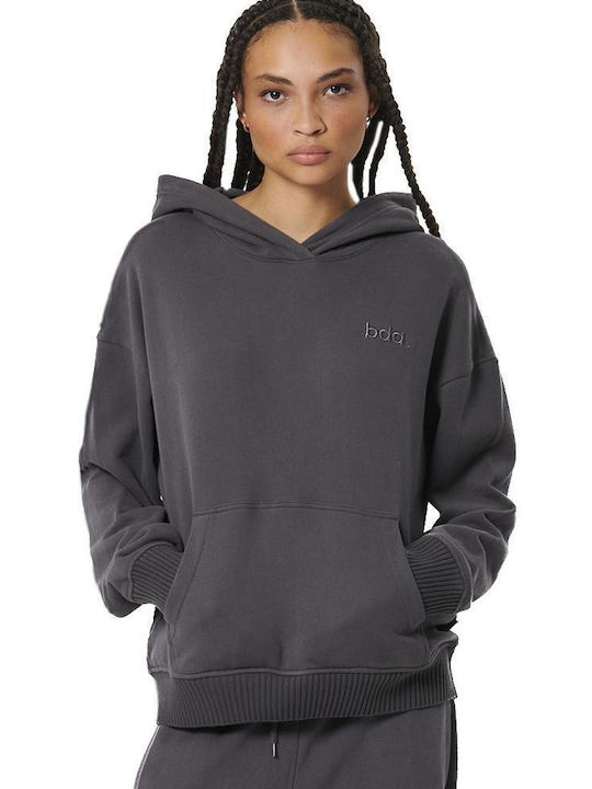 Body Action Women's Sweatshirt Hooded Pinstripe...