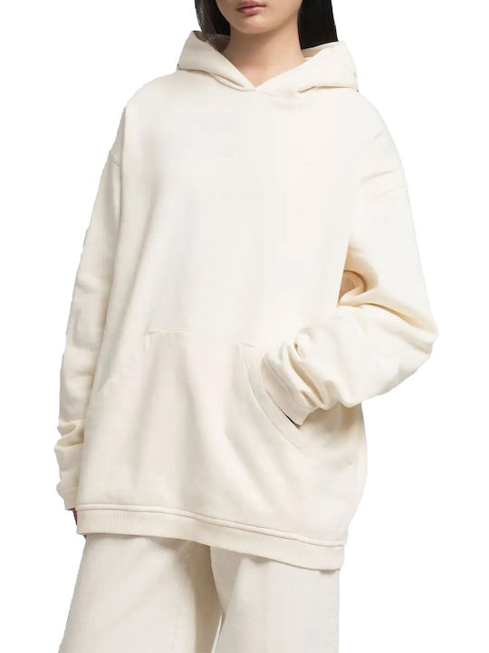Women's Sweatshirt Hooded Winter White White