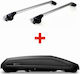 Modula Modula Aluminum Car Roof Bars Set with Roof Rack Legs Black