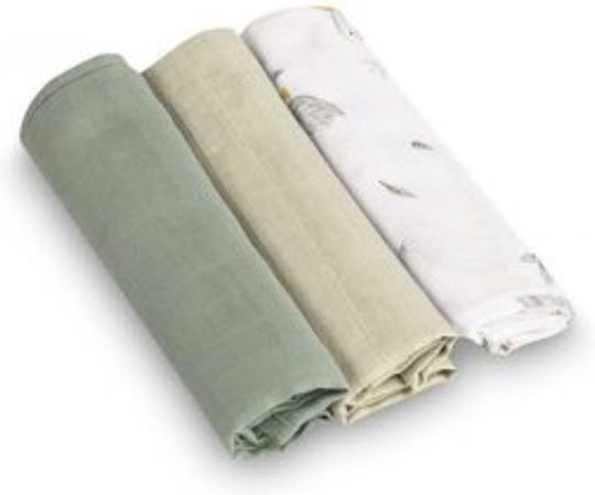 Sensillo Baby Burp Cloth Bej 60x80εκ. 3buc