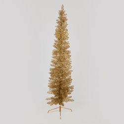 Christmas Tree Slim 240cm Gold Christmas Tree Slim 240cm Gold