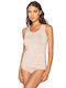 Women's Sleeveless T-Shirt Beige