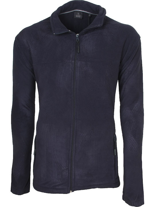 Double Cardigan Fleece pentru Bărbați Navy