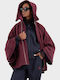 Women's Bordeaux Coat with Hood
