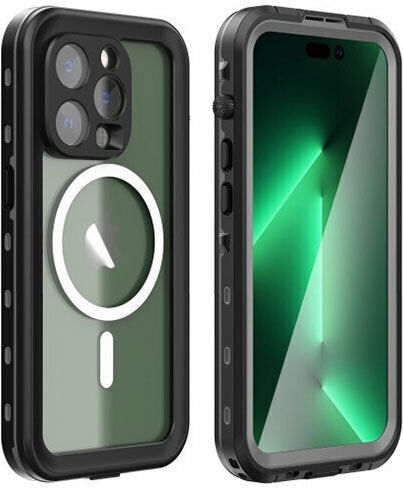 Redpepper Ip68 Dot 360 Full Cover Σιλικόνης Αδιάβροχο Μαύρο (iPhone 13)