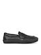 Leder Herren Mokassins in Schwarz Farbe