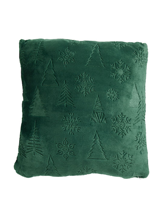 Das Home Weihnachtsdekoratives Kissen Platz Grün 40x40cm