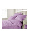 Hatzitex Cearșaf Single cu Elastic 100x200+30cm. Lila