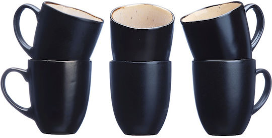 Bjorn Iris Κούπα Κεραμική Λευκή 400ml 6τμχ