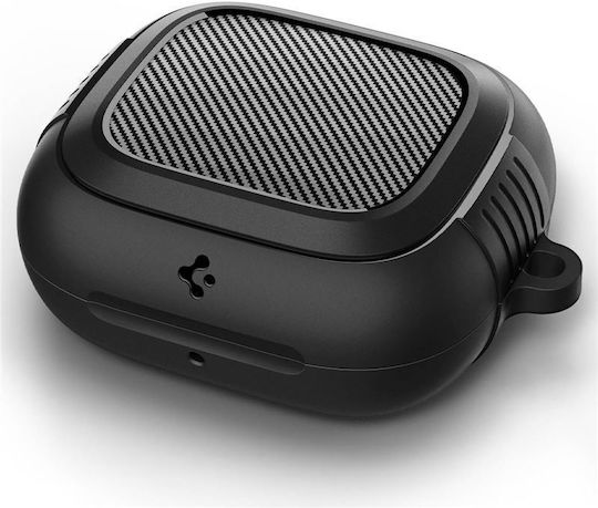 Spigen Rugged Armor Hülle Silikon in Schwarz Farbe für Apple Powerbeats Pro 2