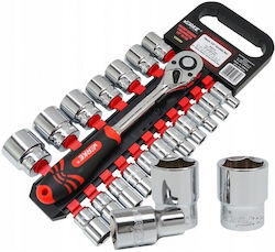 Set Chei Cu Clichet 18 Tubulare Verke V39090 8-32 Mm 1/2"