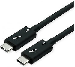 Roline Thunderbolt 5 Cable USB Type-C Passive 8K60Hz 80Gbit/s 240W T-T 0.8m Black Roline 11.02.9111 Roline Thunderbolt 5 Cable USB Type-C Passive 8K60Hz 80Gbit/s 240W T-T 0.8m Black Roline 11.02.9111