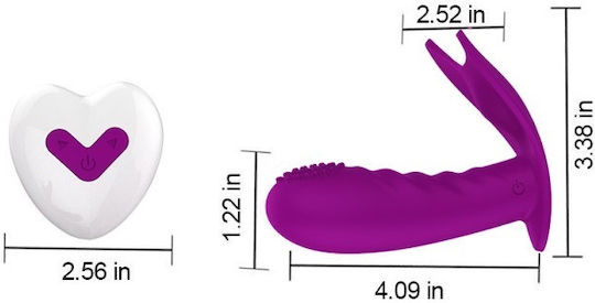 Ophelia's Dream Vibrator G-Punkt mit Fernbedienung 10.5cm Lila