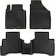 Frogum Set of Front and Rear Mats 3pcs Tray Type for Suzuki Swift Black