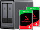 Ugreen DXP2800 & 2x Seagate IronWolf HDD 4TB NAS Turnul cu 2 sloturi pentru HDD/SSD
