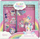Set De Papetărie Pentru Copii Unicorn Roz Sweet Dreams