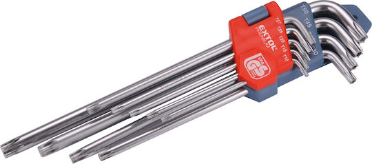 Chei Torx L Extol Premium 8819412 T10-50 9 Bucăți