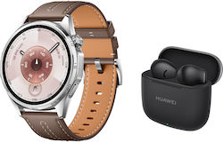 Huawei Watch GT 6 46mm Grey Leather + Huawei Freebuds SE 3 Black