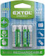Set 4 Baterii Reîncărcabile Extol AAA HR03 1.2 V 1000 mAh NiMH