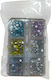 Beauty Salon Nail Strass Various Colors 6 Positions Case