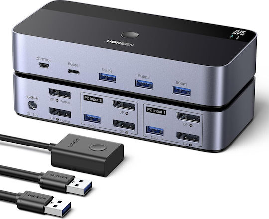X0028N1OEV KVM & Datenumschalter mit DisplayPort / USB 3.0 / USB-C