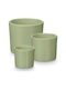 Ibergarden Set 3 Töpfe Ton Bay Leaf Mint