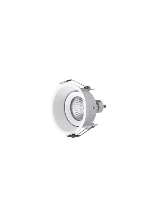 Inlight Recessed Spot with Socket GU10 White 1pcs