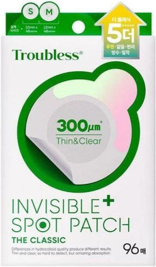 Troubless Invisible Spot Patch Plus The Classic Gesichtsmaske für das Gesicht 96Stück