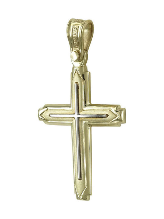 Triantos Men's Gold Cross 14K with the Crucified