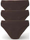 Βαμβακερά Дамско Слип 3Pack Black