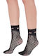 Celestino Netzsocken Mit Herzen Schwarz