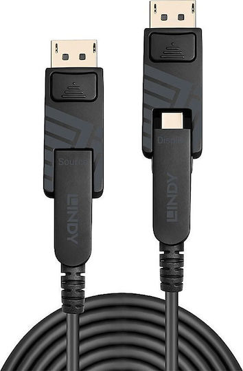 Lindy Cable DisplayPort male - DisplayPort male 70m Μαύρο (38485)