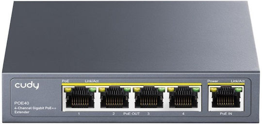 Cudy Poe40 4-channel Gigabit Poe+ Extender 60w
