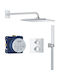Shower Column without Mixer Silver