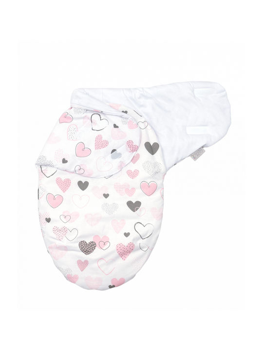 Amy Pătură Pepinieră Swaddling pături 100% bumbac Albă 72x60cm