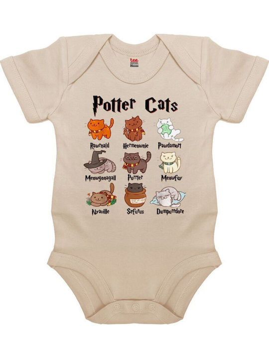 Koupakoupa Potter Cats Κορμάκι Natural (εκρού)