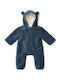 Little Dutch Teddy Baby Bodysuit for Going Out Long-Sleeved Stone Blue