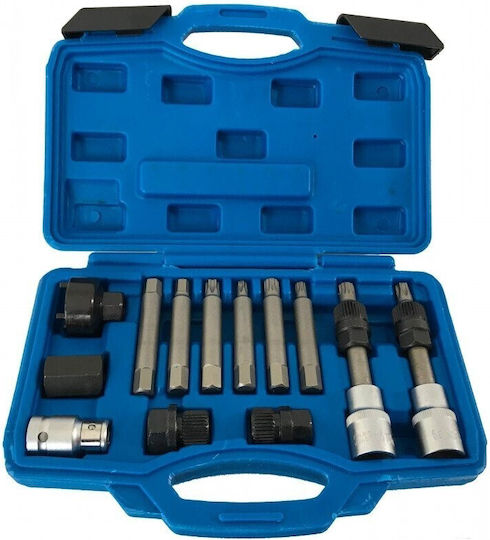 Verke Set Unelte Manuale Pentru Mașini Fulie Alternator 13 Bucăți Pentru Audi Bmw Fiat Ford Mercedes Benz Opel Renault Peugeot Scaun Skoda Volvo VW