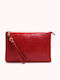 Leder Damentasche Handtasche Burgundisch
