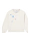 Полар Детски Суичър с Качулка Бял Crewneck