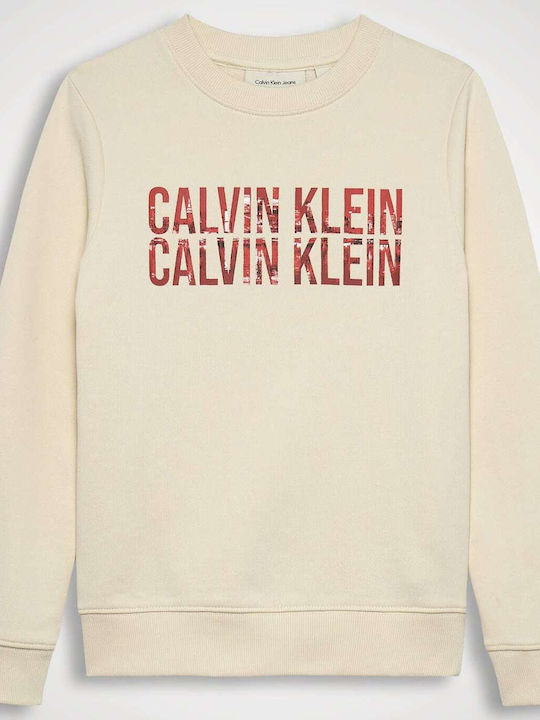 Calvin Klein Kids Sweatshirt Ecru