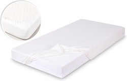 Danpol Lenjerie De Patut Bebe Cu Cauciuc Alb 120x60cm