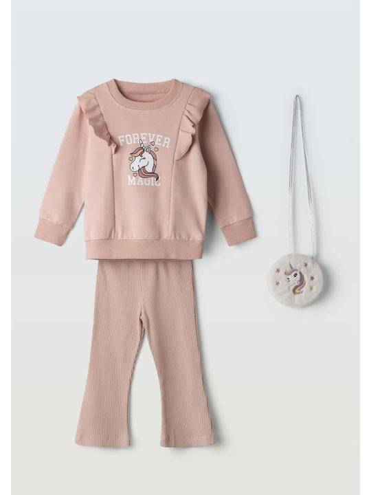 Evita Kinder-Set mit Leggings Winter 2Stück Salmon
