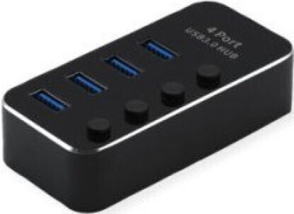 Roline USB-Hub 4 Anschlüsse USB 3.2 mit Anschluss an einen Computer USB-A