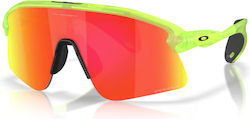 Oakley Stunt Devil S Ochelari de soare Πράσινα cu Cadru & Roșu Lentilă
