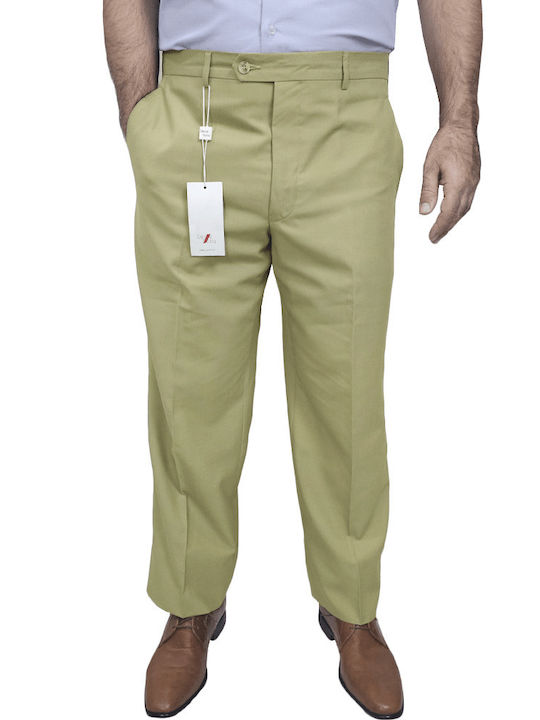 Veste Italia Herrenhosen Regulär Passform Beige/Olive