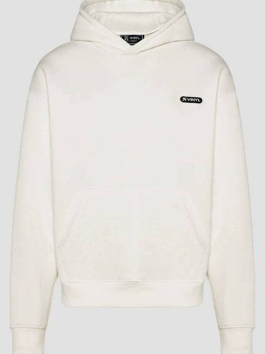 Vinyl Art Clothing Sweatshirt with Hood White
